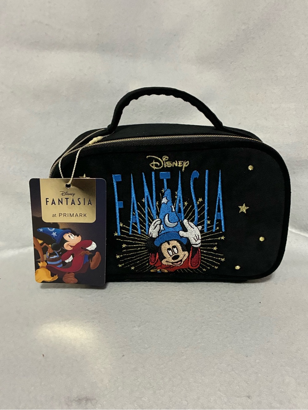 NWT Disney Fantasia  Black Mickey Mouse Makeup Bag